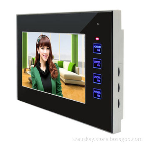 Video Doorphones, 7-inch TFT Screen, Buttons and Touch the Keys for your OptionNew